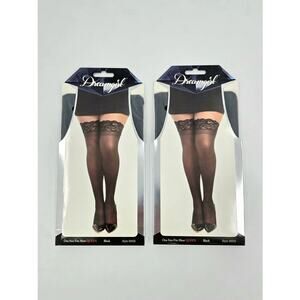 Dreamgirl Thigh High - Queen - 0005X Black Cosplay Halloween 2 Packs New